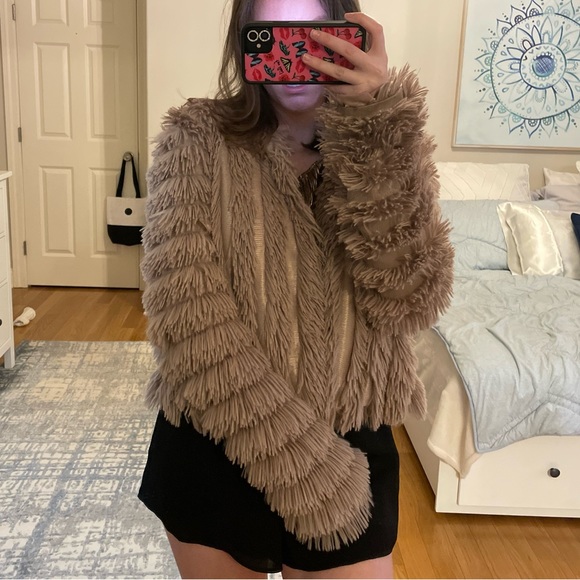Greylin Jackets & Coats Greylin Fox Faux Fur Jacket Poshmark